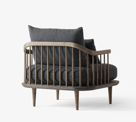 &Tradition Fly SC1 Loungefauteuil - Hot Madison 093/eiken gerookt