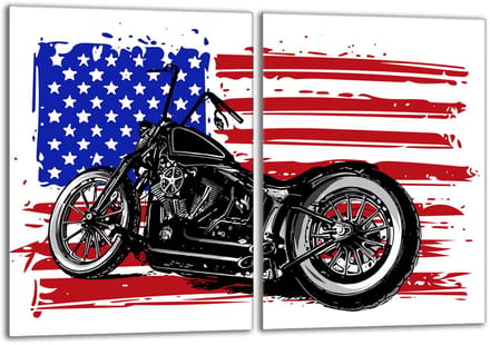 TMK ArtDeko - Snijplank - Motocross - 2x40x52 cm - Glas