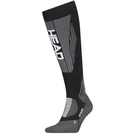 HEAD Skisokken Unisex Racer Kneehigh 1-pack Black/White-43/46