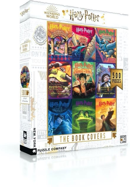 New York Puzzle Company Puzzel Book Cover Collage - 500 stukjes