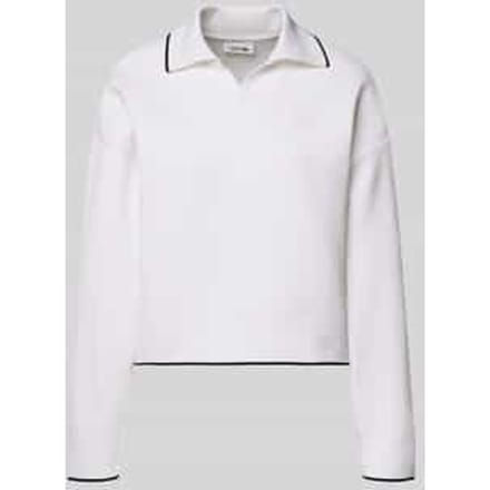 Regular fit sweatshirt met contraststrepen