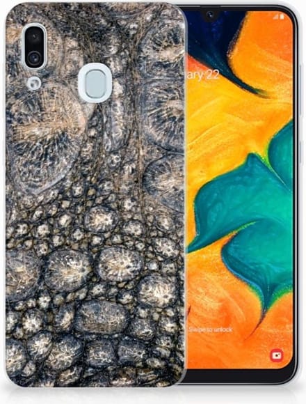 Samsung Galaxy A30 TPU Hoesje Krokodillenprint