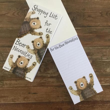 Alex Clark Magnetic Notepad or To-do list ~ Magnetisch Notitieblok Beren 'The Bear Necessities'