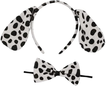 Dalmatier set - Wit zwart - 2 delig
