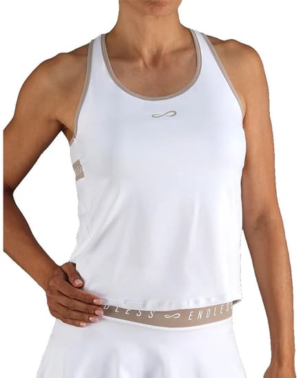 Endless Allure Mouwloos T-shirt Wit M Vrouw