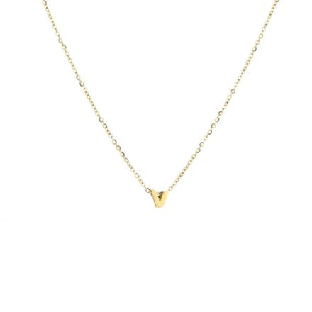Letter-Ketting-V-Goud