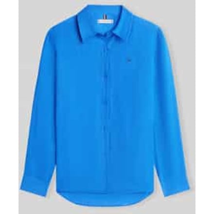 relaxed fit blouse met lange mouwen van puur linnen