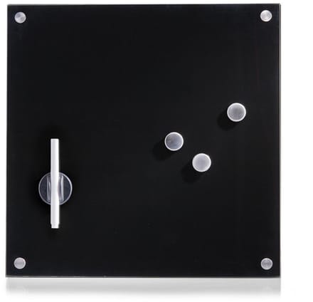 Zeller mini whiteboard magnetisch 40 x 40 cm present - Zwart - Magnetisch | Wandmontage