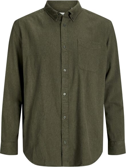 JACK&JONES - JPRBLUBROOK MELANGE SHIRT L/S PLS - Heren - Overhemden