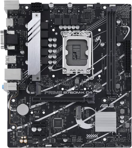 ASUS PRIME B760M-K D4 Moederbord - Intel B760 - Intel LGA1700 - DDR4 RAM - Micro-ATX