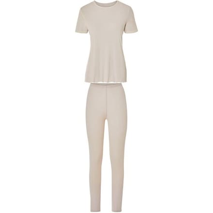 ESMARA Dames loungeset 2-delig (Beige, S (36/38))