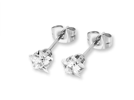 Montebello Oorbellen Baya - 316L Staal - Ster - ∅6mm