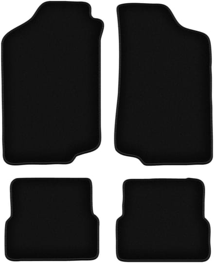 BASIC zwarte veloursmatten voor: Volkswagen Jetta II sedan (1984-1992)