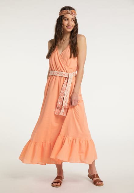 IZIA Maxi jurk Dames oranje