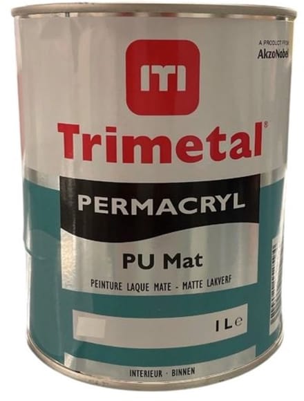 Trimetal Permacryl PU Mat - Wit - 1L