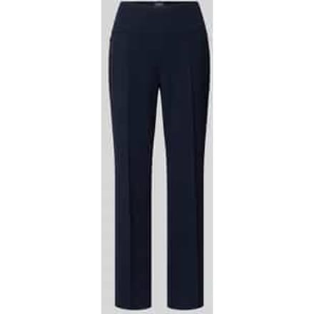 Slim fit stoffen broek met paspelzakken