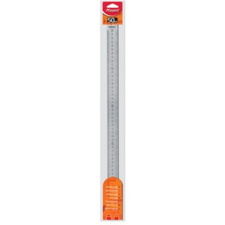 Stalen 50 cm liniaal met gegraveerde maatverdeling