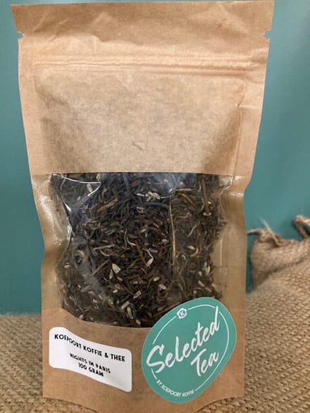 Koepoort Koffie Selected Tea Witte thee Nights in Paris 100 Gram Stazak