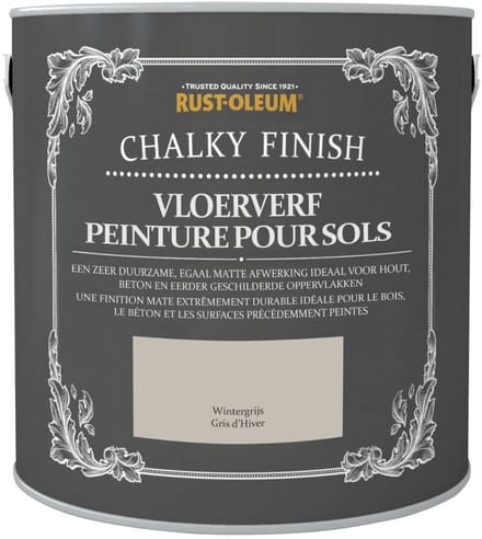 Rust-Oleum Chalky Finish Vloerverf Wintergrijs 2,5 liter