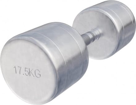 Gorilla Sports Dumbell 17,5 kg - Halter - Vaste dumbbell - Chroom