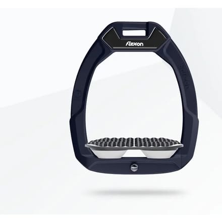 Veiligheidsstijgbeugels Paardrijden Endurance Blauw/Grijs/Wit Flex-On Safe-On