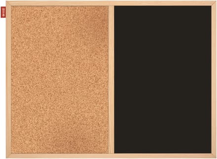 Kurk24 Prikbord / krijtbord - houten lijst - 60 x 90 cm