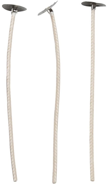 Creativ Company Lonten for Candles in Containers Suitable for containers met a Diameter van 20?65 mm Lengte 10 cm Dikte 2 mm 50 stuks per Verpakking