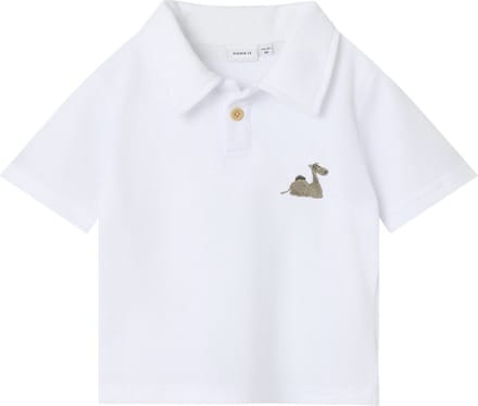 Name It mini jongens polo JANUS Bright White Regular Fit