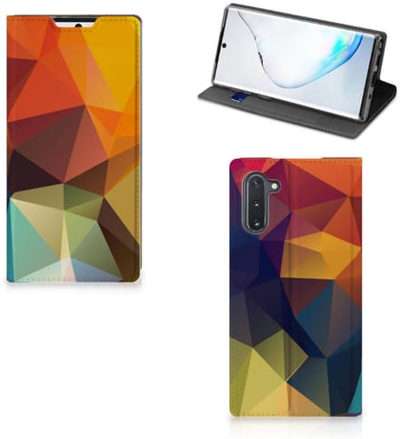 Samsung Galaxy Note 10 Stand Case Polygon Color