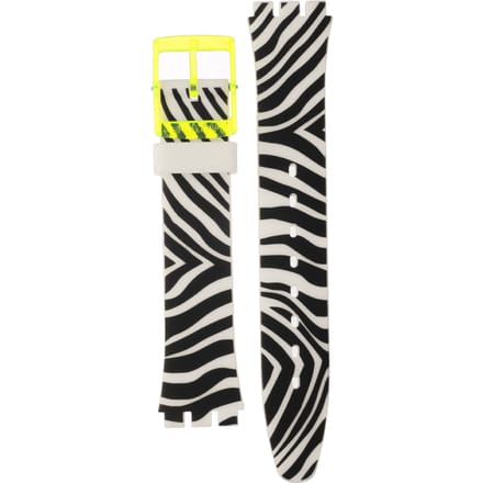 Swatch Plastic - Originals Medium (34mm) /Access/Solar/Musicall/Stop - G/SK/SL/SR/SS/SO28 AGJ131 GJ131 Yellow Zeb band