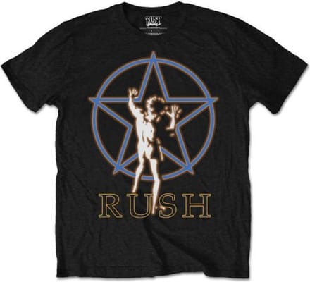 Rush - Starman Glow Heren T-shirt - XL - Zwart