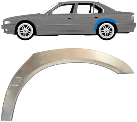 Reparatiepaneel achterspatbord voor BMW 7 E38 1994-2001 / Links