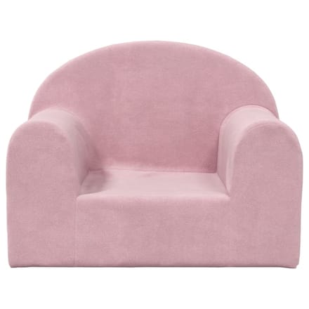 vidaXL - Kinderbank - zacht - pluche - roze
