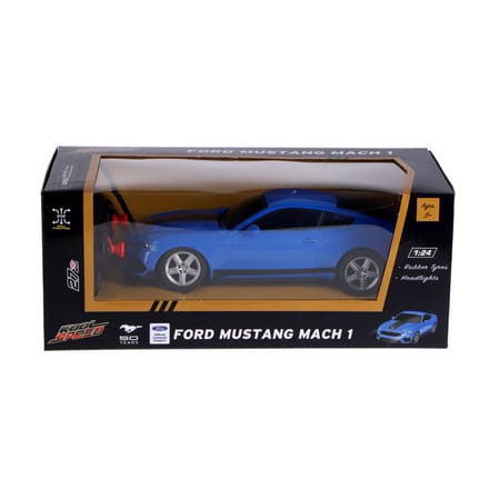 Radiografisch bestuurbare auto - Ford 124 Mustang Mach 1 - blauw