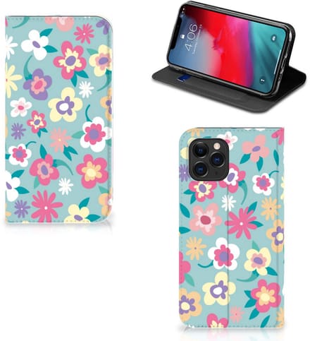 Book Case voor Apple iPhone 11 Pro Smart Cover Flower Power