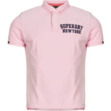 Superdry Vintage Athletic Korte Mouw Poloshirt Roze M Man