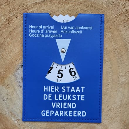 Parkeerschijf - vriend - Hier staat de leukste vriend geparkeerd - Valentijn