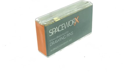 Spaceworx - Punaises Messing Verguld - Goudkleurig - 9.5 mm - 100 stuks