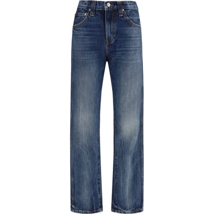 Khaite Blauwe Katoenen Hoge Taille Jeans