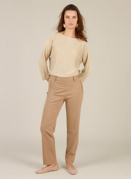 YEST Cornelia Essential Bottoms - Soft Brown - maat 44