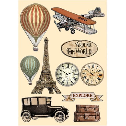 Lasercut motief "Around the World"