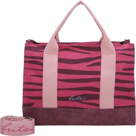 Fritzi aus Preußen Schoudertas Canvas Tote Bag Zebra Pink Roze