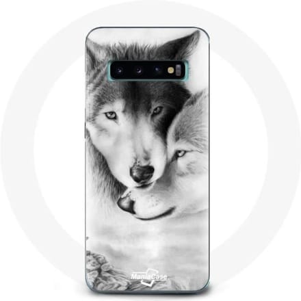 Case voor Samsung Galaxy s10 plus Wolf Duo dieren