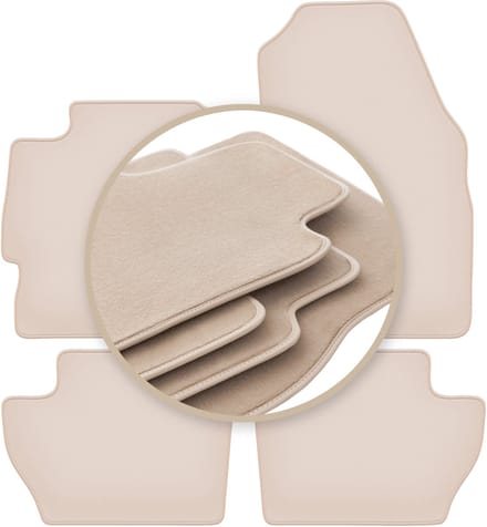 PREMIUM beige vloermatten voor: Ford Ka+ hatchback 2014-