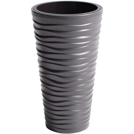 PROSPERPLAST Bloempot (Grijs, 35 x 35 x 62 cm)