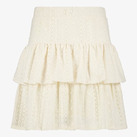 MyWay meisjes rok met broderie details wit - Maat 146/152