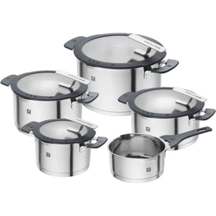 Zwilling SIMPLIFY - Cookware set with cover - 5 items - round - silver