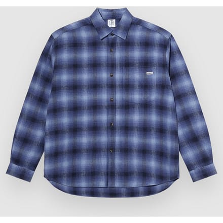 Polar Skate Mitchell Shadow Check Shirt blauw