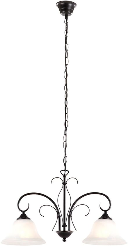 Globo - hanglamp - Aries - bruin - metaal - kroonluchter - E27 - 68410-2