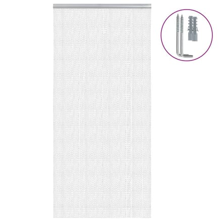 Vidaxl Moustiquaire à Chaînettes pour Porte, 100x226 cm, Aluminium